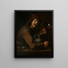 Ragazzo che beve vino - Jan Vermeer van Utrecht — quadro incorniciato alla parete