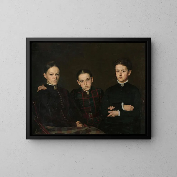 Ritratto di Cornelia Clara e Johanna Veth - Jan Veth — quadro incorniciato alla parete