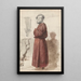 Études de figures avec un homme debout en robe de chambre rouge - Jan Weissenbruch — quadro incorniciato alla parete