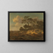 Paesaggio di dune con cacciatori in riposo - Jan Wijnants — quadro incorniciato alla parete