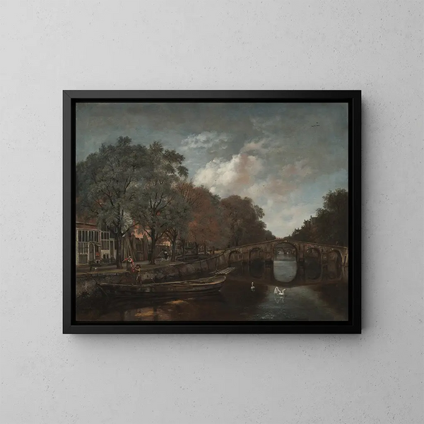 Herengracht ad Amsterdam - Jan Wijnants — quadro incorniciato alla parete