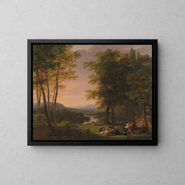 Paesaggio arcadico - Jan Willem Pieneman — quadro incorniciato alla parete