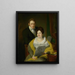 Ritratto di una donna e di un uomo - Jan Willem Pieneman — quadro incorniciato alla parete