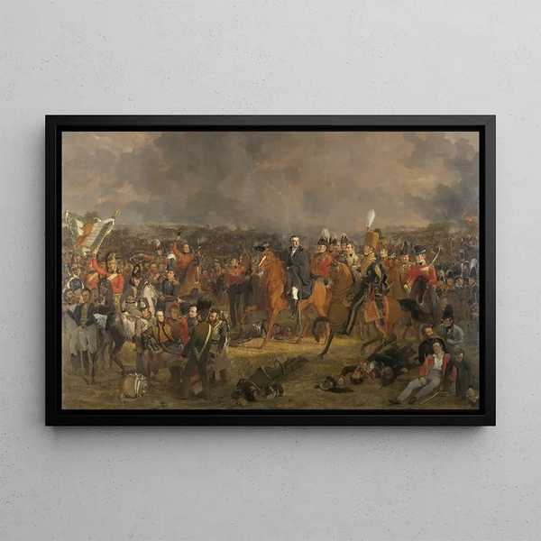 La Bataille de Waterloo - Jan Willem Pieneman — quadro incorniciato alla parete