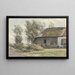 Chiusa con granaio - Jan Willem van Borselen — quadro incorniciato alla parete