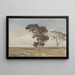 Vista sulla brughiera con due alberi - Jan Willem van Borselen — quadro incorniciato alla parete