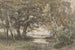 Piccolo piano d'acqua sotto gli alberi alla fine di un bosco - Jan Willem van Borselen — vista dell’opera