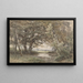 Piccolo piano d'acqua sotto gli alberi alla fine di un bosco - Jan Willem van Borselen — quadro incorniciato alla parete
