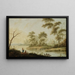 Paesaggio, riva di un ruscello - Jan Ciso — quadro incorniciato alla parete
