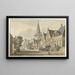 Vista del villaggio di Harmelen - Jan de Beijer — quadro incorniciato alla parete