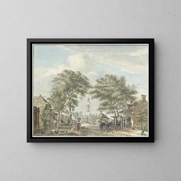 Vista di Scherpenzeel - Jan de Beijer — quadro incorniciato alla parete