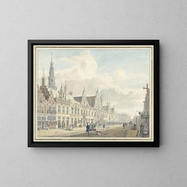 L'hôtel de ville de Leyde - Jan de Beijer — quadro incorniciato alla parete