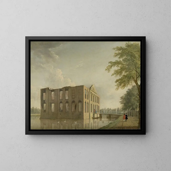 Château de Berckenrode à Heemstede après l'incendie - Jan ten Compe — quadro incorniciato alla parete