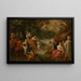 Il Battesimo di Cristo - Jan van Balen — quadro incorniciato alla parete