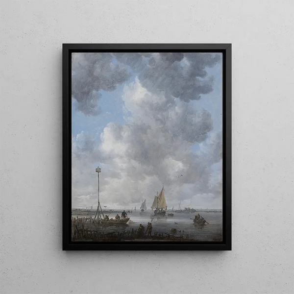 Un calme - Jan van Goyen — quadro incorniciato alla parete