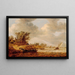 Un giorno ventoso - Jan van Goyen — quadro incorniciato alla parete