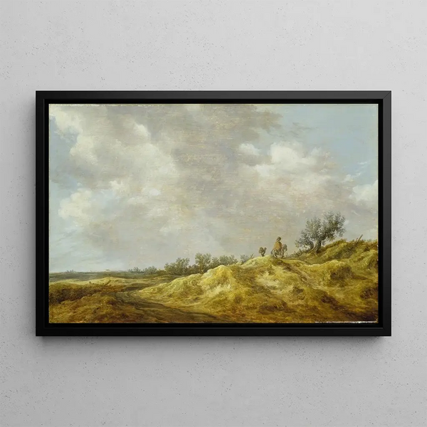 Sentiero tra le dune - Jan van Goyen — quadro incorniciato alla parete
