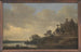 Scène fluviale avec la taverne du Cygne - Jan van Goyen — vista dell’opera