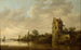 Fiume con una vecchia torre - Jan van Goyen — vista dell’opera