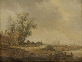 Jan van Goyen - The Stop before the Inn.webp