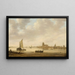 Vista di Dordrecht dal Dordtse Kil - Jan van Goyen — quadro incorniciato alla parete