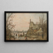Scène d'hiver à la ferme - Jan van Goyen — quadro incorniciato alla parete