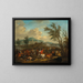 Una scaramuccia di cavalleria - Jan van Huchtenburg — quadro incorniciato alla parete