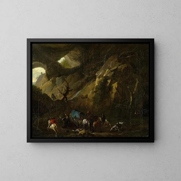 Attacco - Jan van Huchtenburg — quadro incorniciato alla parete