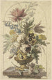 Bouquet di fiori in un vaso con un garofano davanti - Jan van Huysum — vista dell’opera