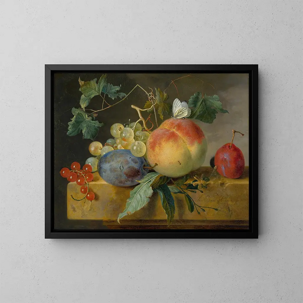 Natura morta con frutta - Jan van Huysum — quadro incorniciato alla parete