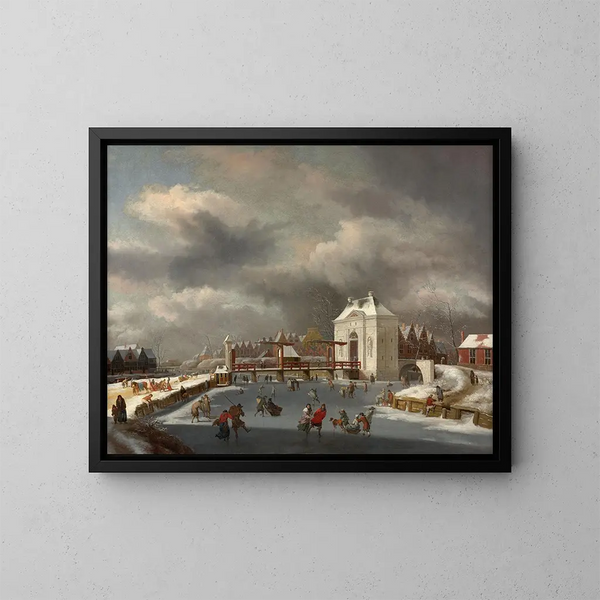 La porta Heiligeweg ad Amsterdam - Jan van Kessel — quadro incorniciato alla parete