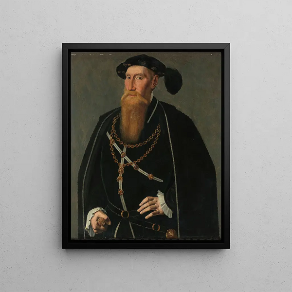 Ritratto di Reinoud III de Brederode - Jan van Scorel — quadro incorniciato alla parete