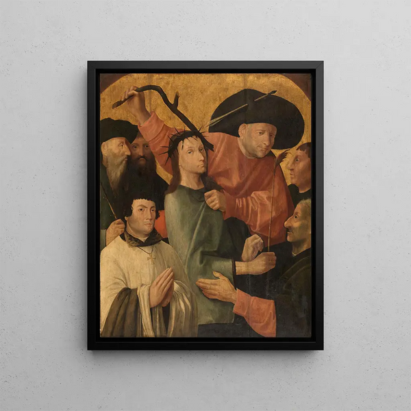 La beffa di Cristo - Jan van Scorel — quadro incorniciato alla parete