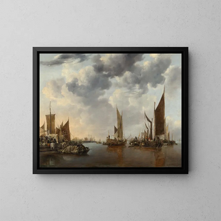 Jan van de Cappelle - Seascape with Ships.webp