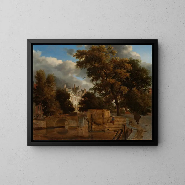 Le Pont de Pierre - Jan van der Heyden — quadro incorniciato alla parete