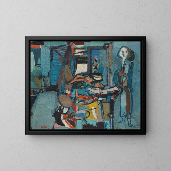 La Poissonnière - Jankel Adler — quadro incorniciato alla parete