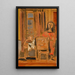 Donna nell'atelier - Jankel Adler — quadro incorniciato alla parete