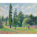 Riproduzione del dipinto Giardino di Kew, Londra, vicino a uno stagno - Camille Pissarro