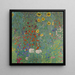 Giardino dei contadini con girasoli - Gustav Klimt — quadro incorniciato alla parete