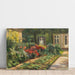 Riproduzione del dipinto Giardino di Wannsee - Casa con piante rosse - Max Liebermann