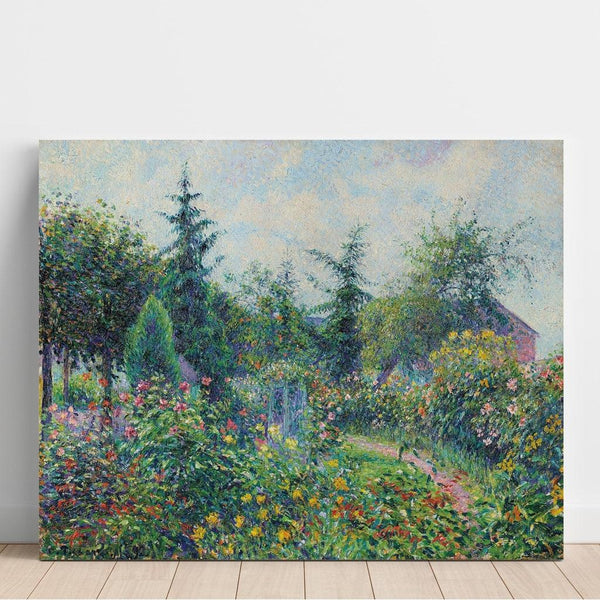 Riproduzione del dipinto Giardino e Pollaio presso Octave Mirbeau, Les Damps - Camille Pissarro