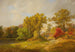 Paesaggio autunnale con cane da pastore e pecore - Jasper Francis Cropsey — vista dell’opera