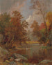 L'autunno sul fiume - Jasper Francis Cropsey — vista dell’opera