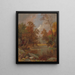 L'autunno sul fiume - Jasper Francis Cropsey — quadro incorniciato alla parete