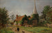 Chiesa a Stoke Poges - Jasper Francis Cropsey — vista dell’opera