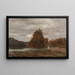 Giorno grigio sul fiume Esopus - Jasper Francis Cropsey — quadro incorniciato alla parete