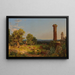 Paesaggio italiano - Jasper Francis Cropsey — quadro incorniciato alla parete