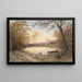 Paesaggio Hastings-on-Hudson - Jasper Francis Cropsey — quadro incorniciato alla parete
