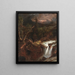 La Clove, scena di tempesta nelle montagne dei Catskills - Jasper Francis Cropsey — quadro incorniciato alla parete