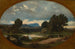 Paesaggio con cavaliere su cavallo bianco - Jean-Achille Benouville — vista dell’opera